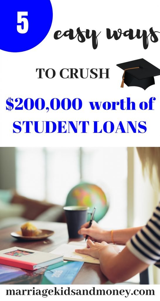 How to pay off student loans. How to handle a mountain of student loans. Debt pay off. Drowning in debt. #debt #money #studentloans #personalfinance