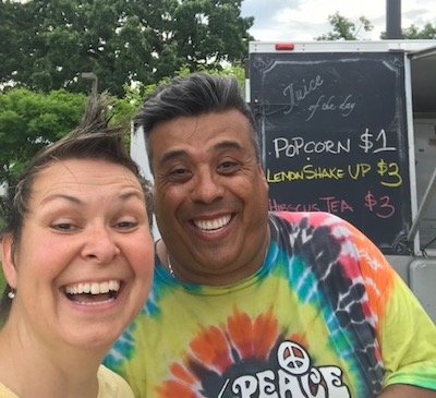 Tracey Sherman-Falcon and her husband Gandi Falcon