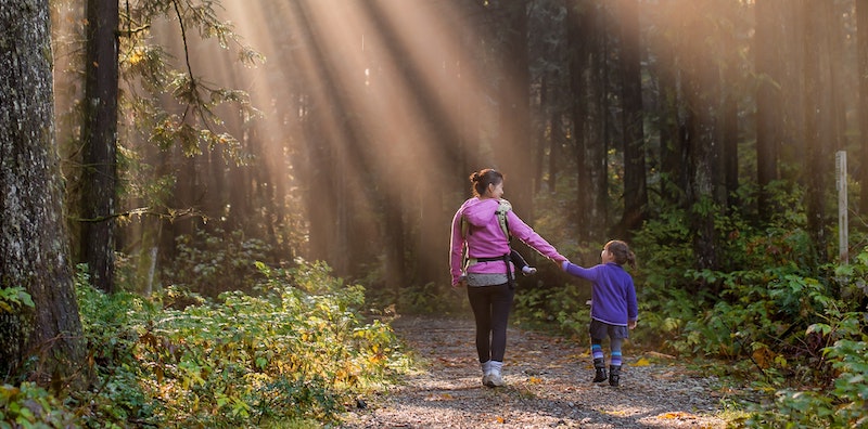 Walk on Path with daughter