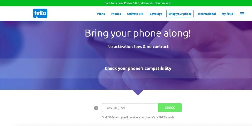 Tello Bring Your Phone Feature