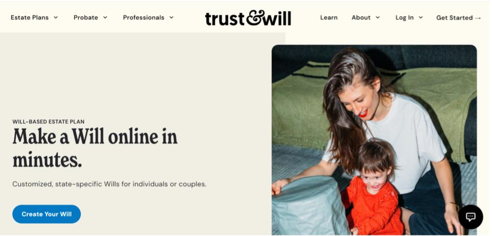 trust & will make a will online