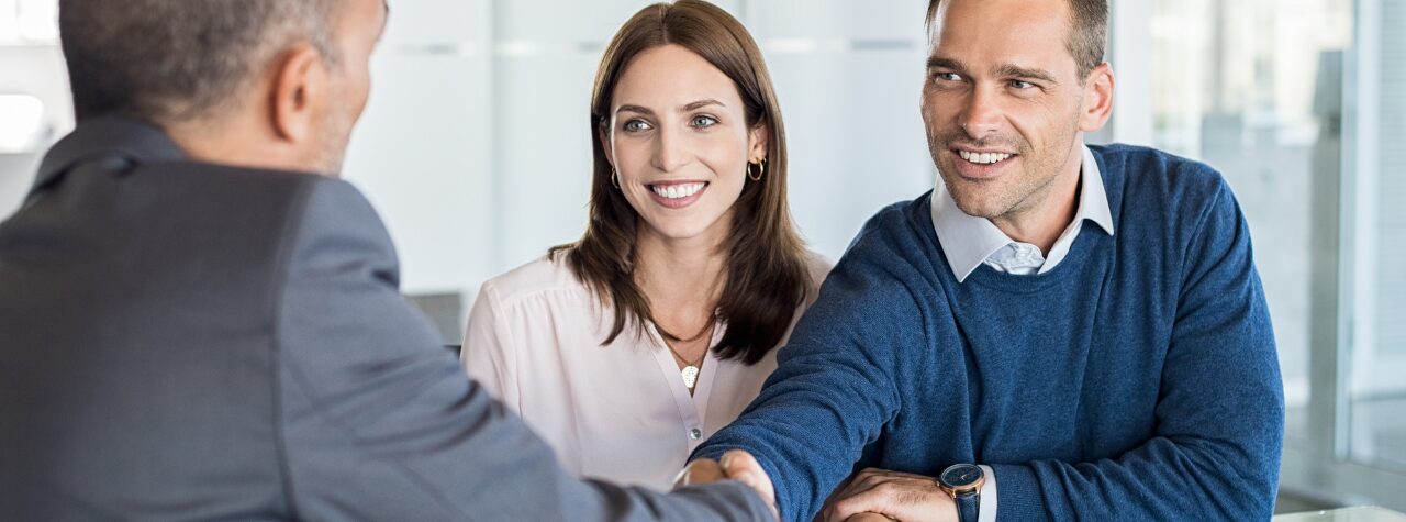 Couple meeting with financial advisor