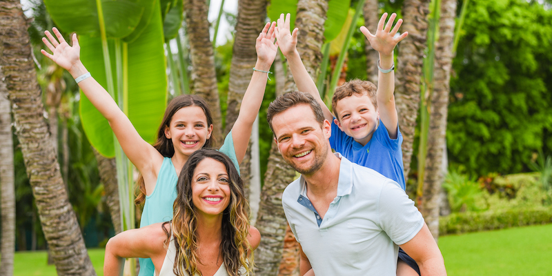 Andy Hill enjoying a family vacation, illustrating how reliable payroll software helps him spend less time on administrative tasks and more time with family.
